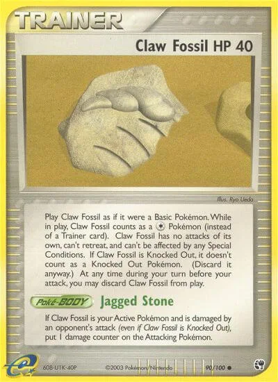 Claw Fossil, Sandstorm 90/100