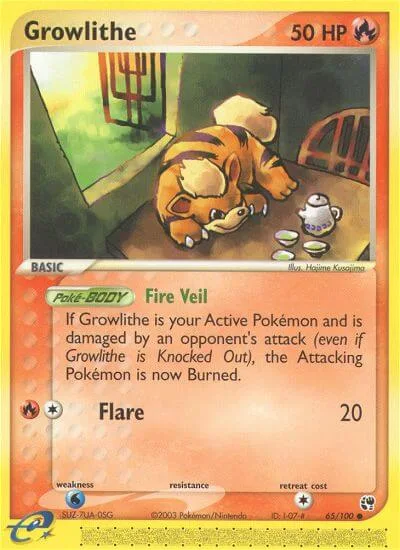 Growlithe, Sandstorm 65/100