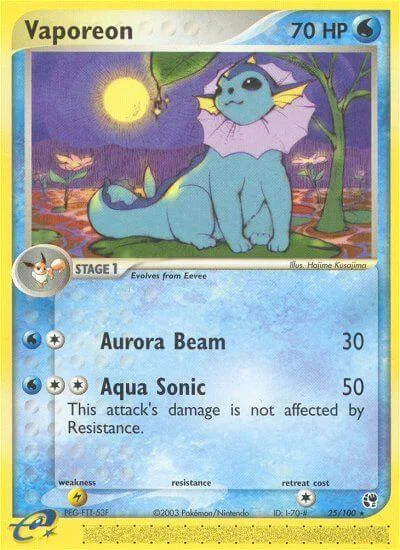 Vaporeon, Sandstorm 25/100
