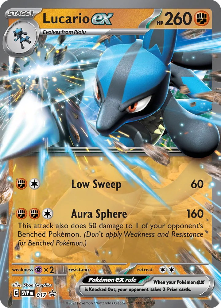 Lucario ex, Scarlet & Violet Promos 017