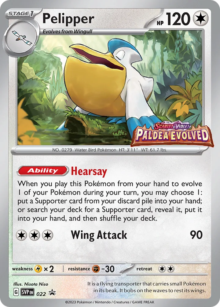 Pelipper, Scarlet & Violet Promos 022