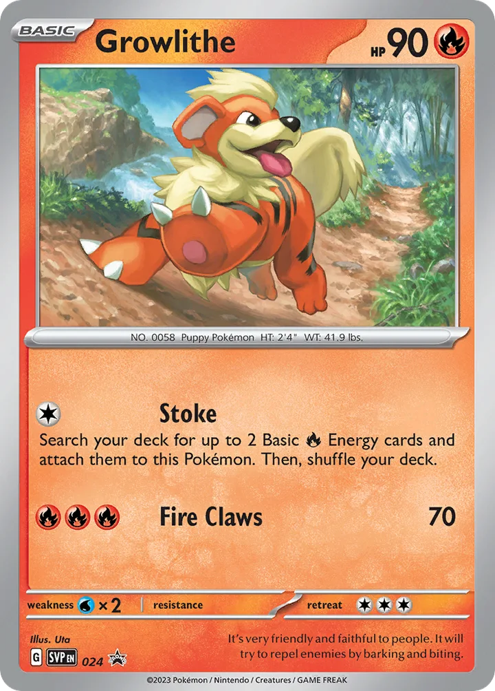 Growlithe, Scarlet & Violet Promos 024