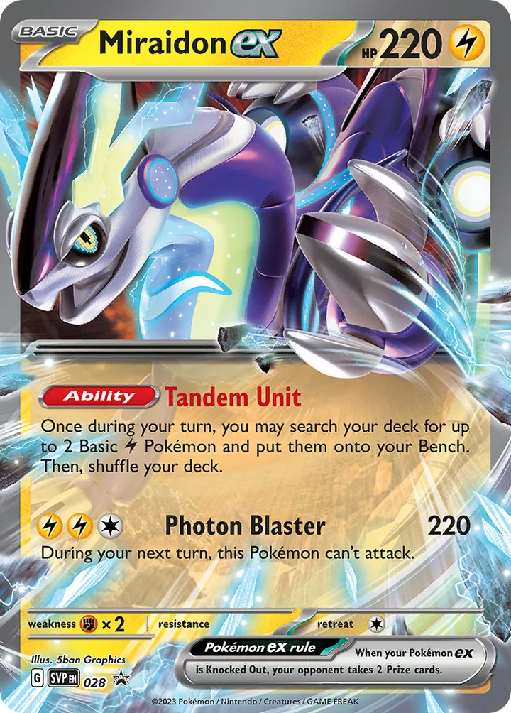 Miraidon ex, Scarlet & Violet Promos 028