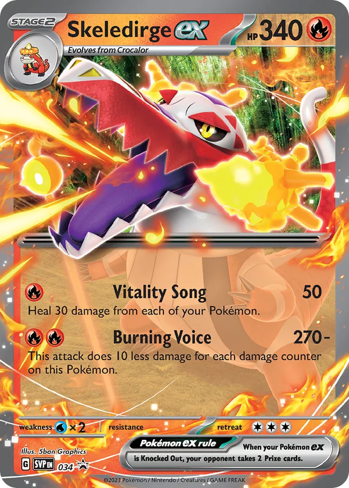 Skeledirge ex, Scarlet & Violet Promos 034