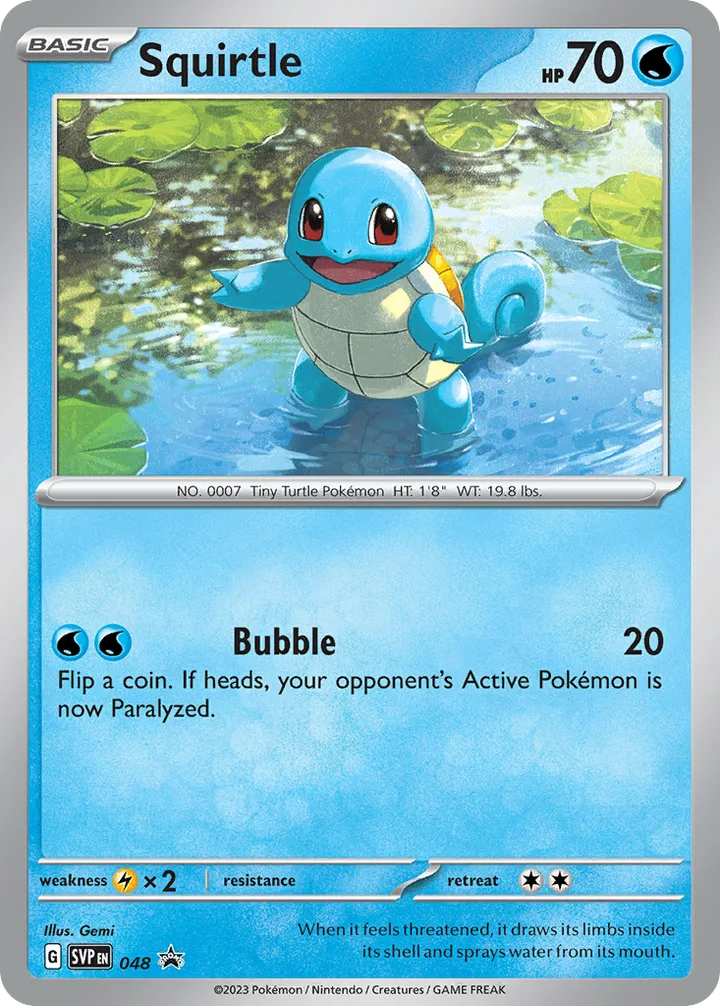 Squirtle, Scarlet & Violet Promos 048