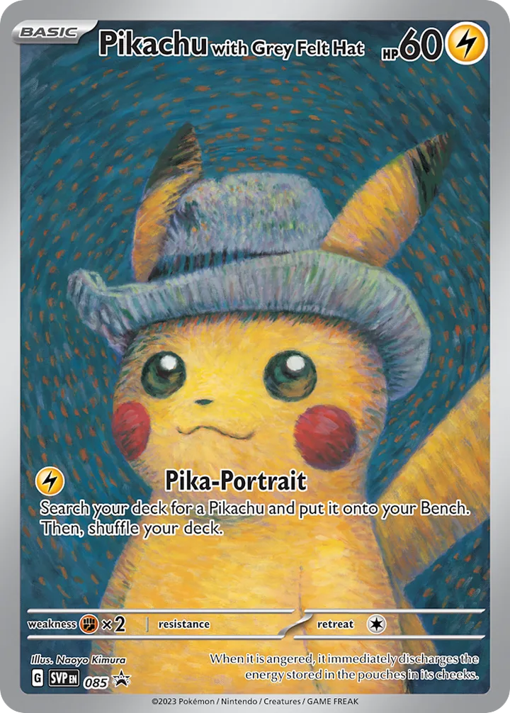 Pikachu with Grey Felt Hat, Scarlet & Violet Promos 085