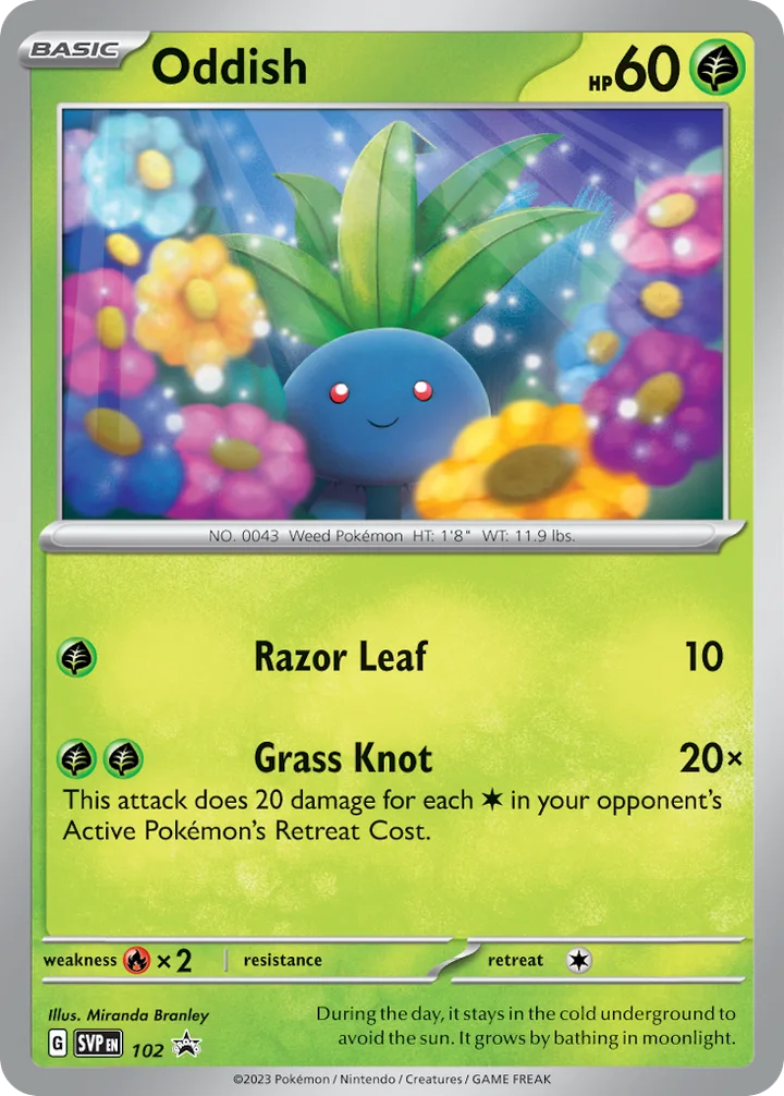 Oddish, Scarlet & Violet Promos 102