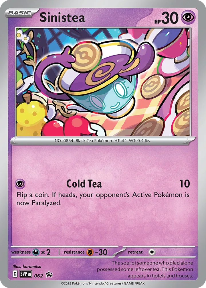 Sinistea, Scarlet & Violet Promos 062
