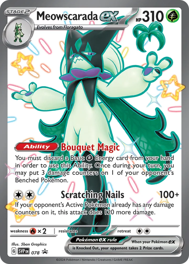 Meowscarada ex, Scarlet & Violet Promos 078