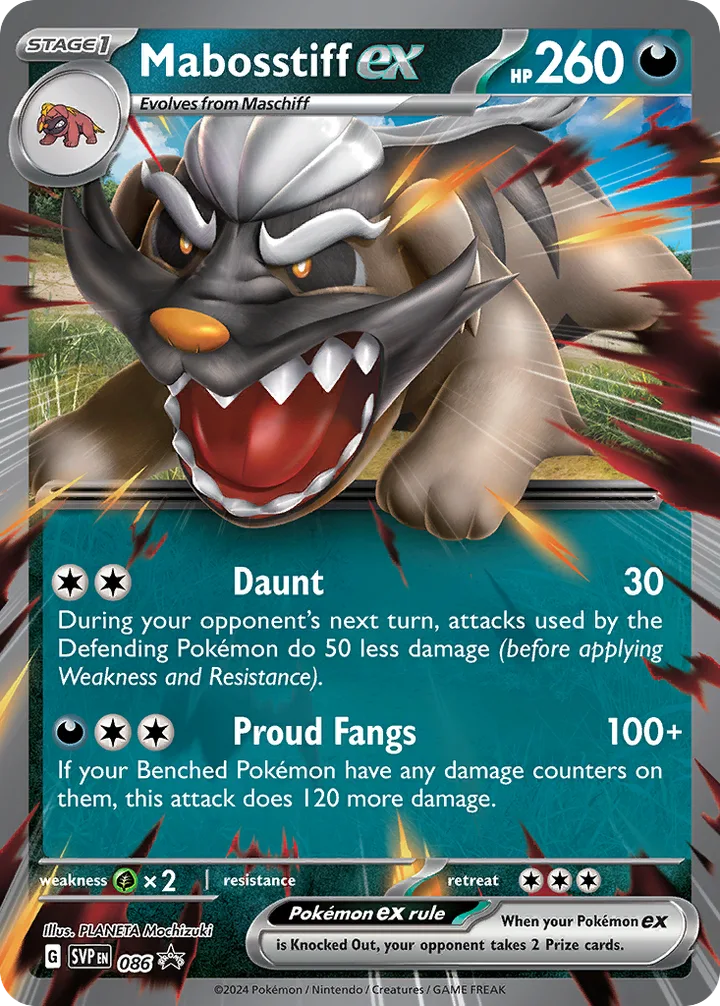 Mabosstiff ex, Scarlet & Violet Promos 086