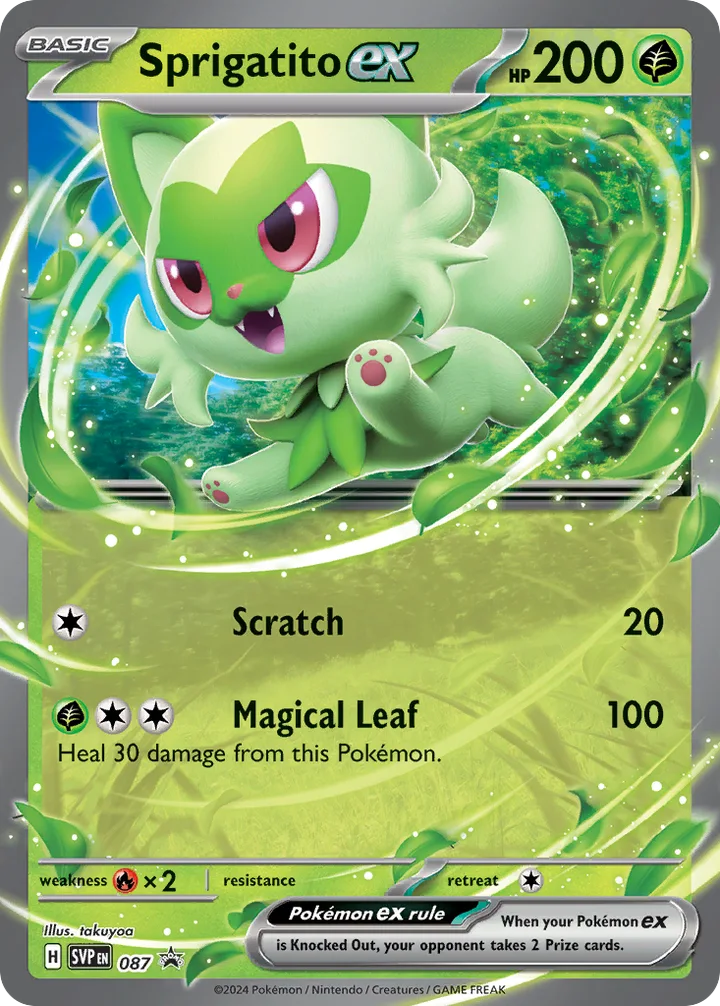 Sprigatito ex, Scarlet & Violet Promos 087
