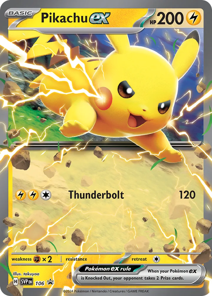 Pikachu ex, Scarlet & Violet Promos 106