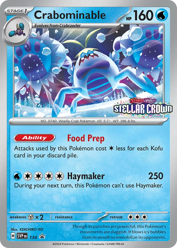 Crabominable, Scarlet & Violet Promos 134