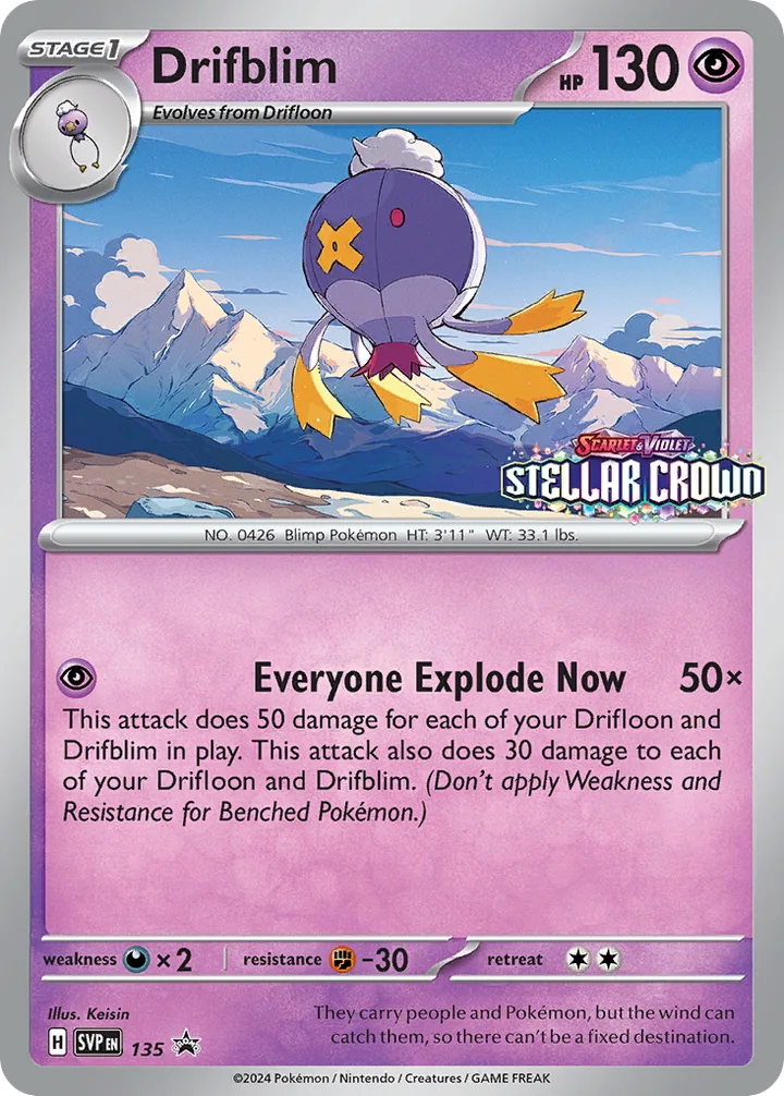Drifblim, Scarlet & Violet Promos 135