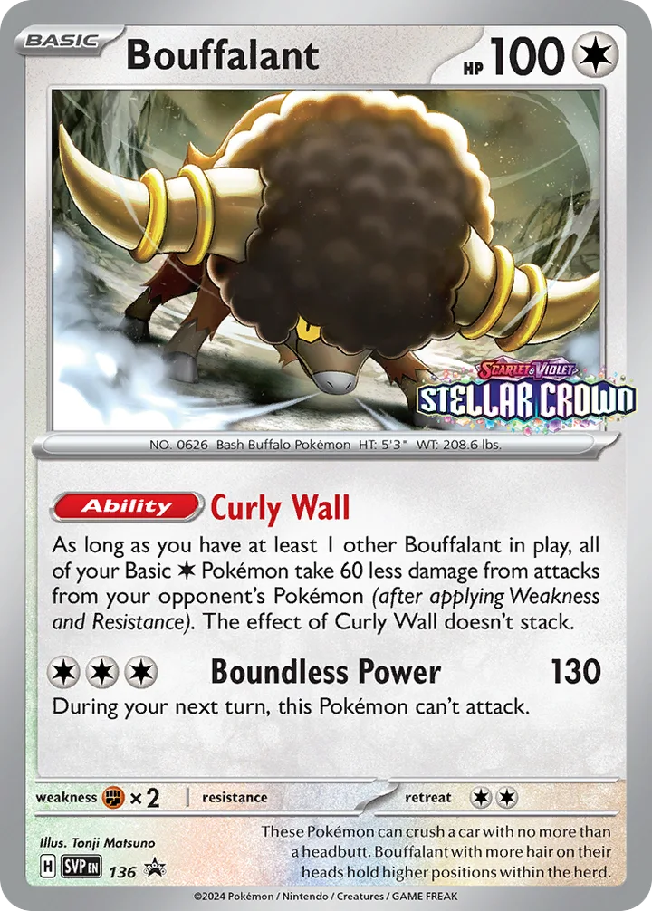 Bouffalant, Scarlet & Violet Promos 136