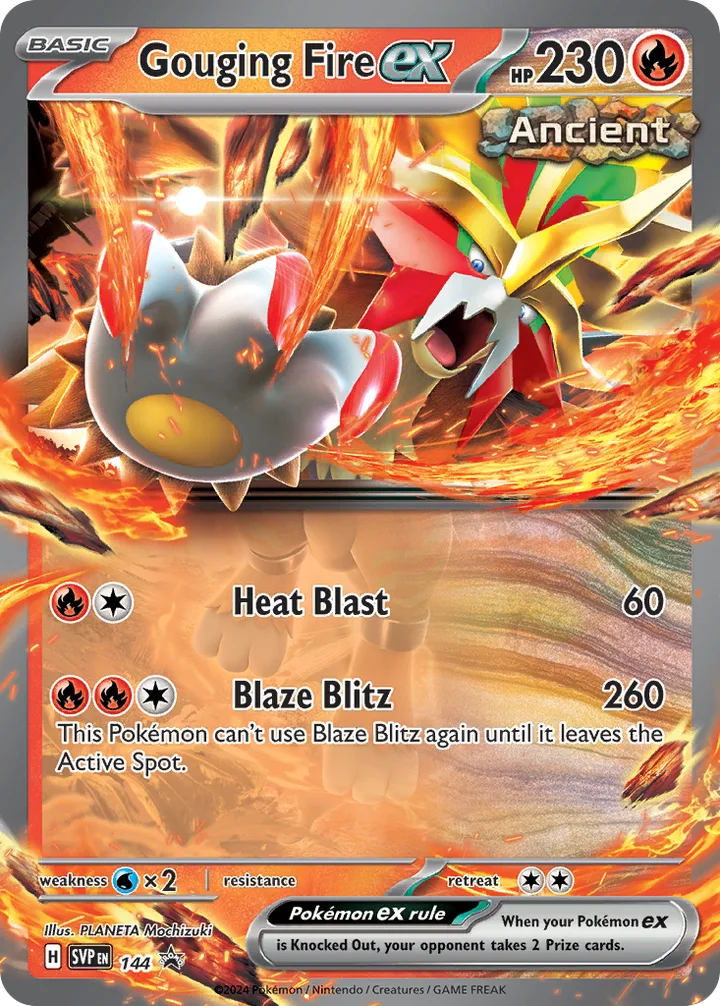 Gouging Fire ex, Scarlet & Violet Promos 144