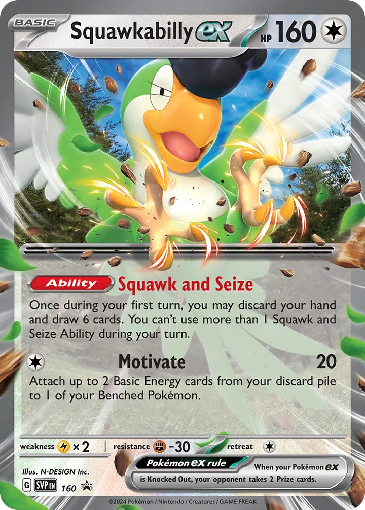 Squawkabilly ex, Scarlet & Violet Promos 160