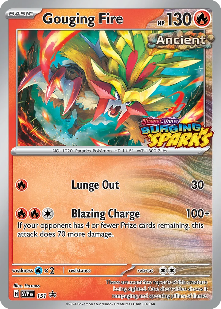 Gouging Fire, Scarlet & Violet Promos 151
