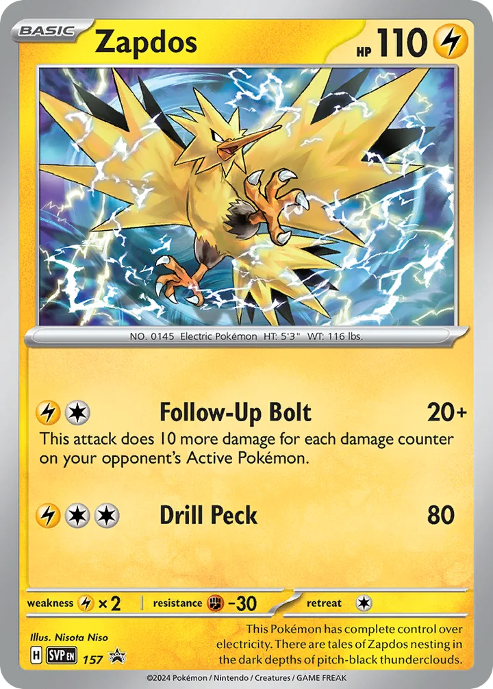 Zapdos, Scarlet & Violet Promos 157