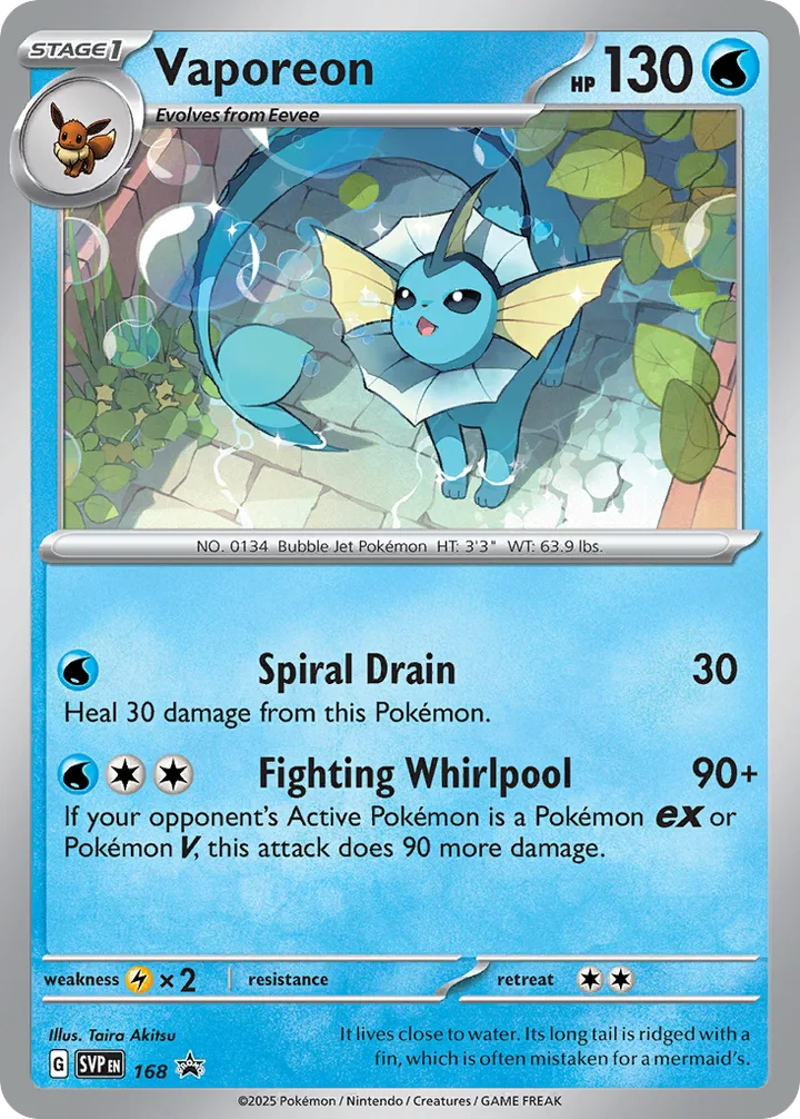 Vaporeon, Scarlet & Violet Promos 168