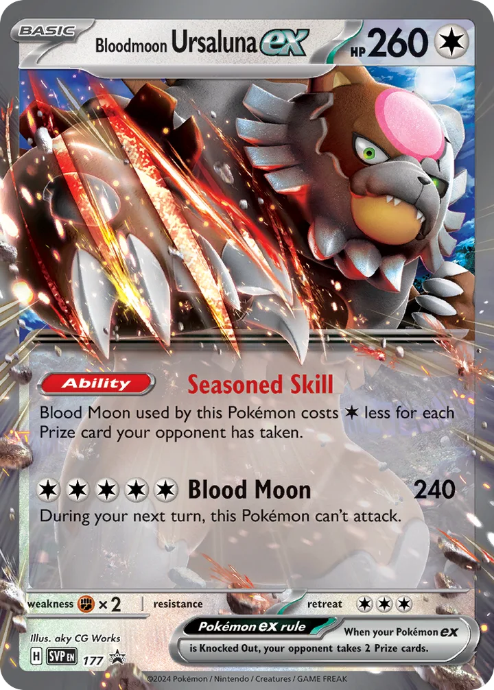 Bloodmoon Ursaluna ex, Scarlet & Violet Promos 177