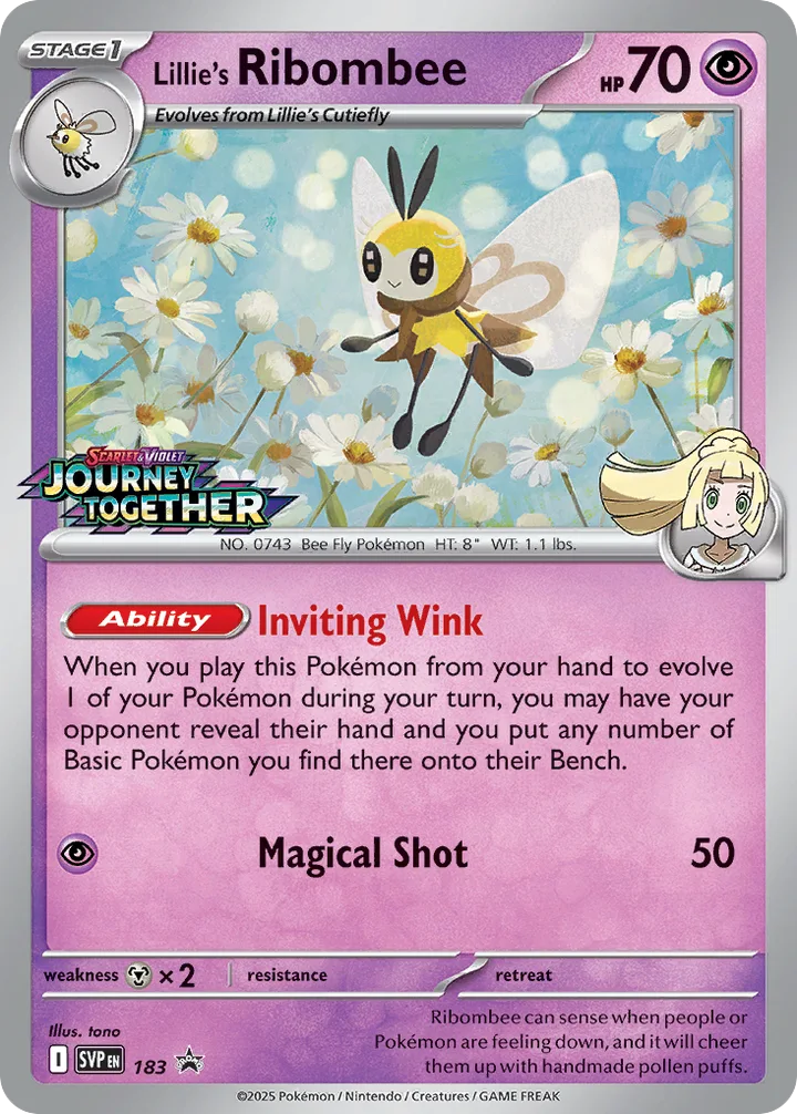 Lillie’s Ribombee, Scarlet & Violet Promos 183