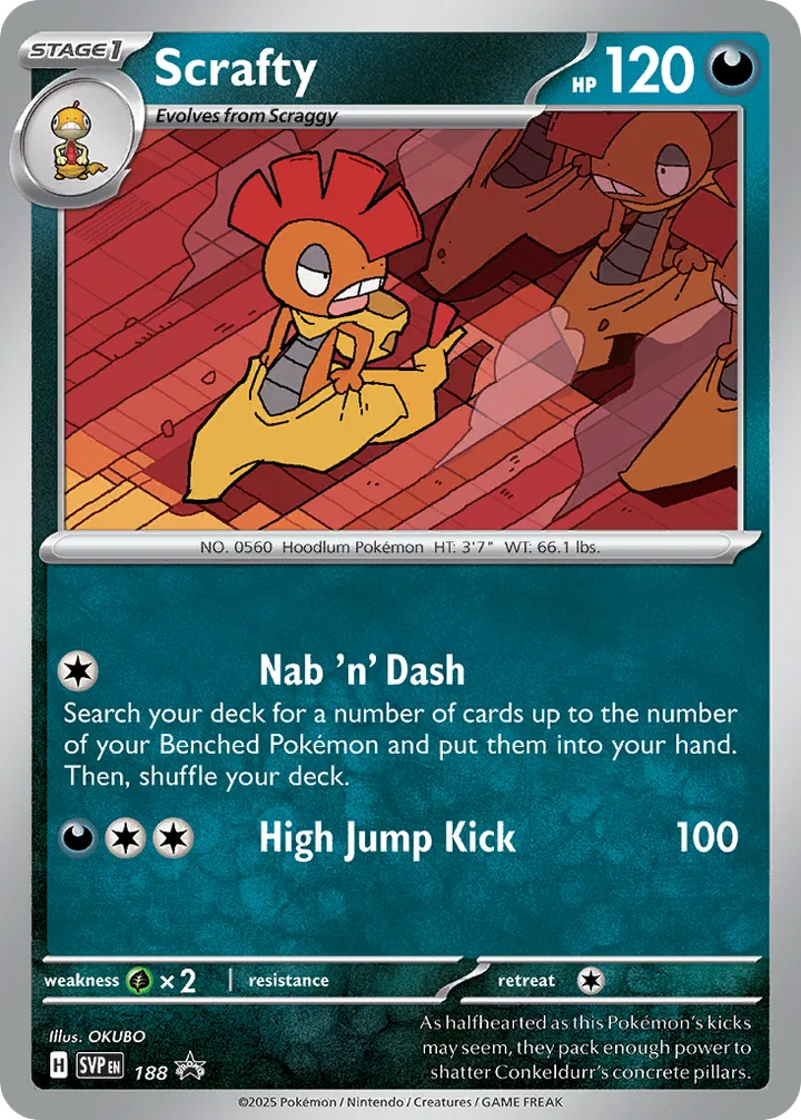 Scrafty, Scarlet & Violet Promos 188