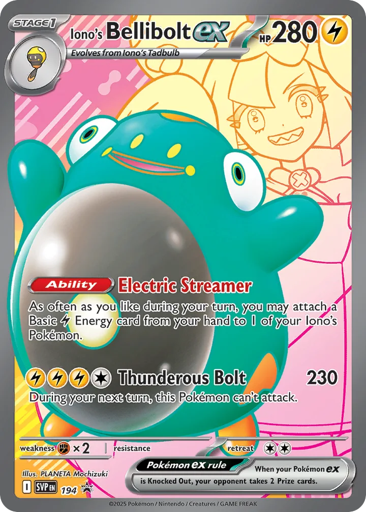 Iono’s Bellibolt ex, Scarlet & Violet Promos 194