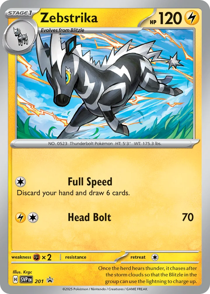 Zebstrika, Scarlet & Violet Promos 201