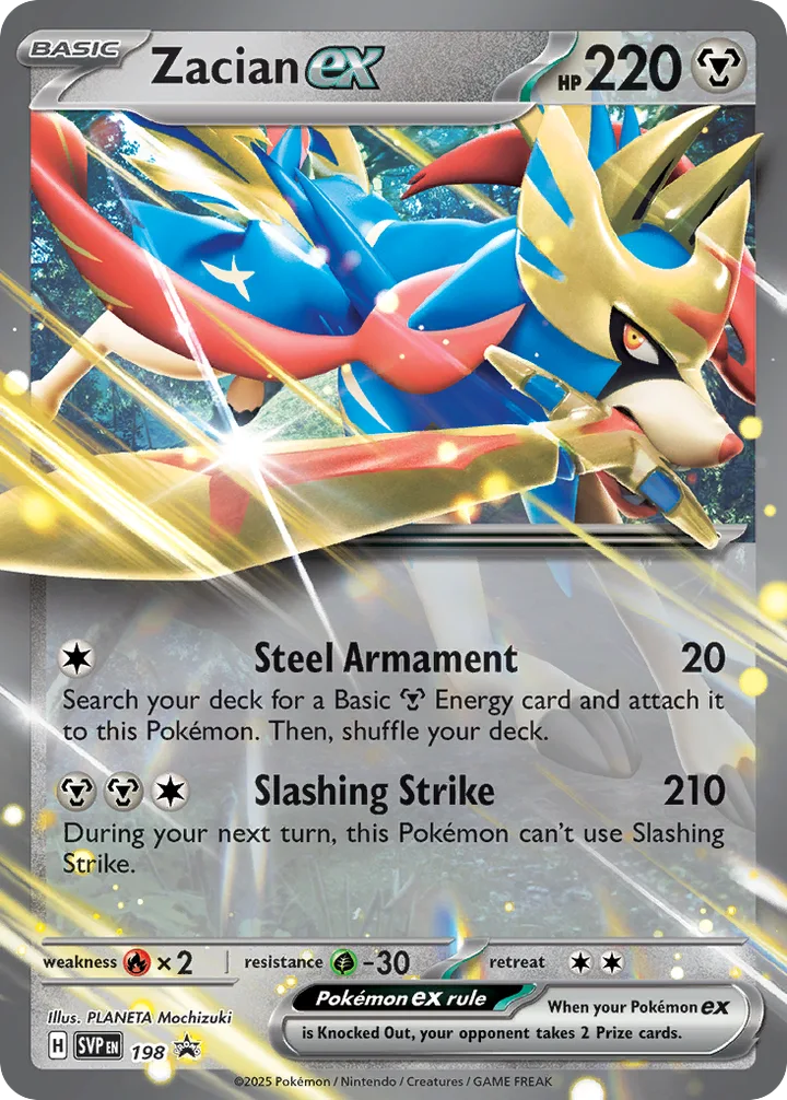 Zacian ex, Scarlet & Violet Promos 198