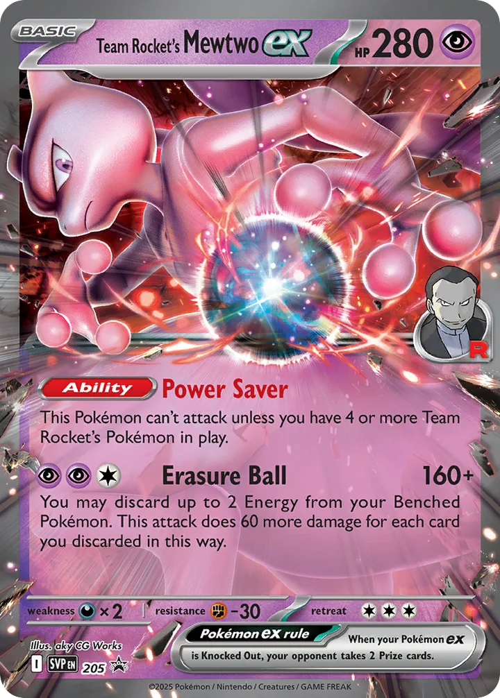 Team Rocket’s Mewtwo ex, Scarlet & Violet Promos 205