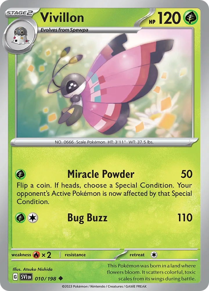 Vivillon, Scarlet & Violet 010/198