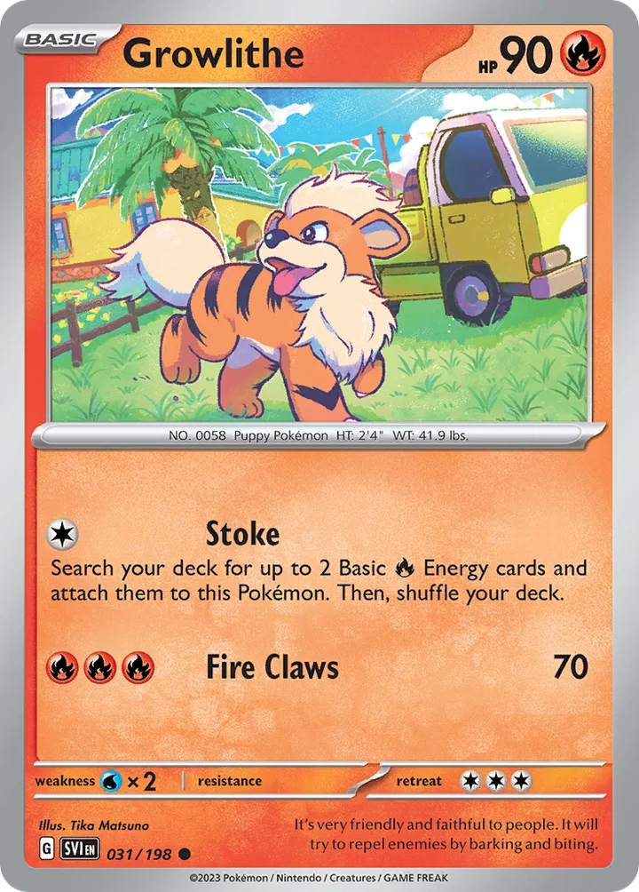 Growlithe, Scarlet & Violet 031/198