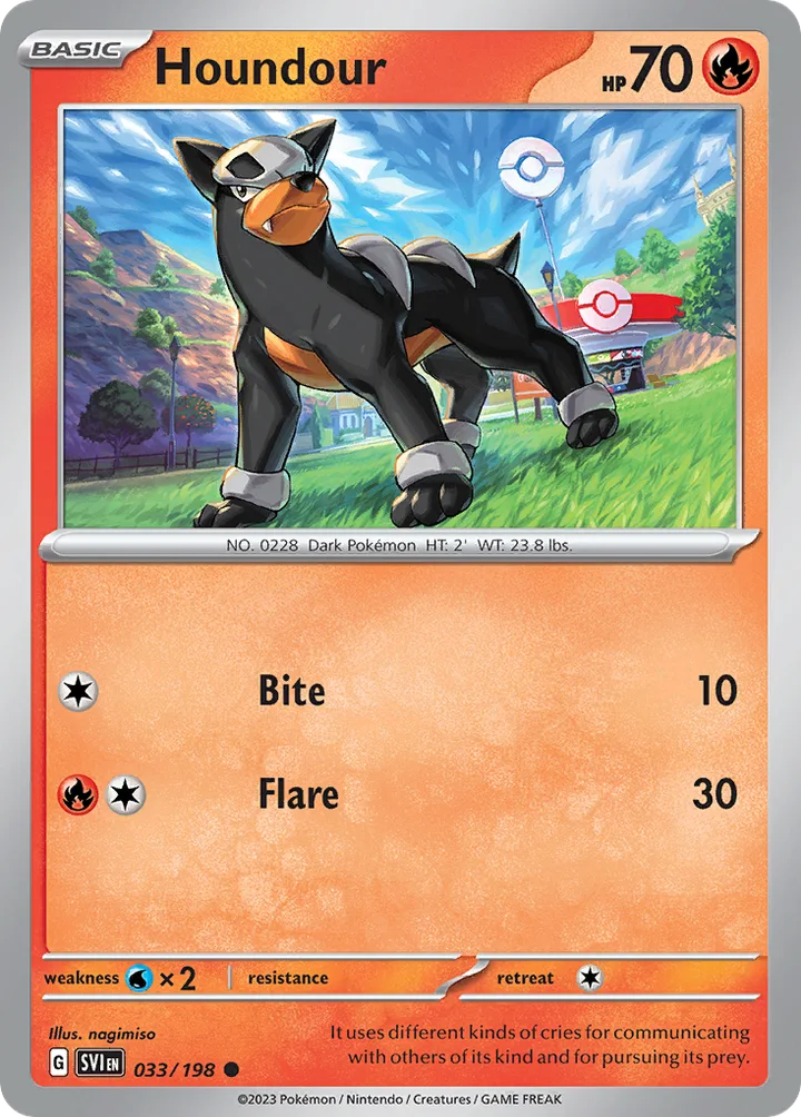 Houndour, Scarlet & Violet 033/198