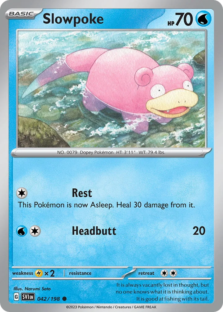Slowpoke, Scarlet & Violet 042/198