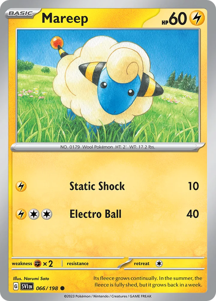 Mareep, Scarlet & Violet 066/198