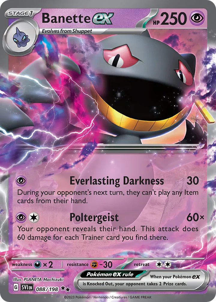 Banette ex, Scarlet & Violet 088/198