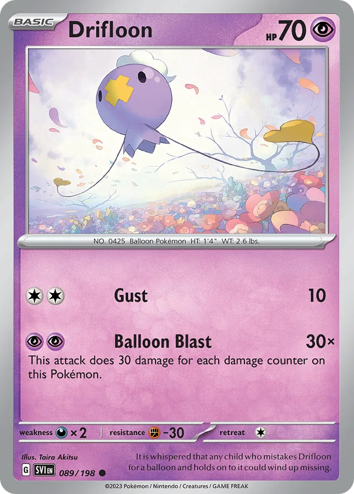 Drifloon, Scarlet & Violet 089/198