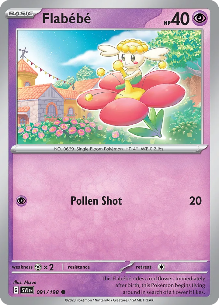Flabébé, Scarlet & Violet 091/198