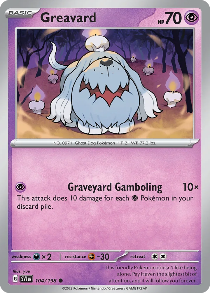 Greavard, Scarlet & Violet 104/198