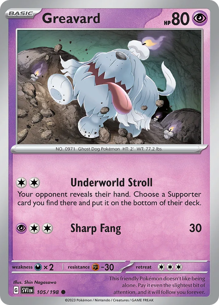 Greavard, Scarlet & Violet 105/198