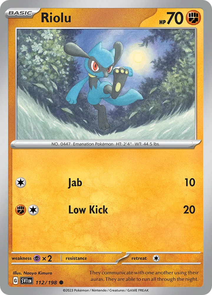 Riolu, Scarlet & Violet 112/198
