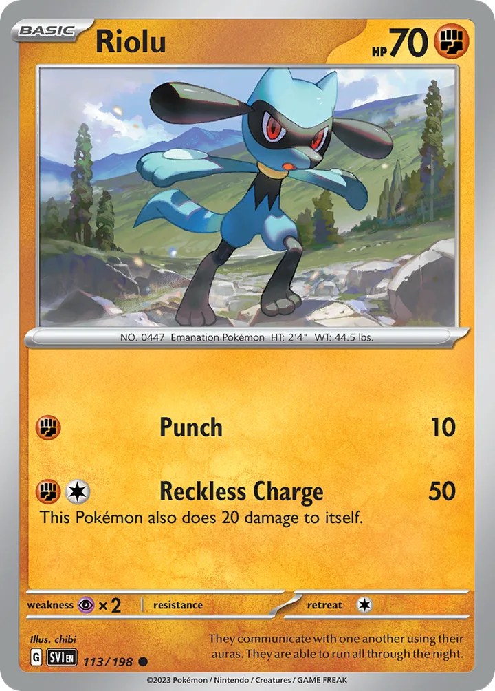 Riolu, Scarlet & Violet 113/198