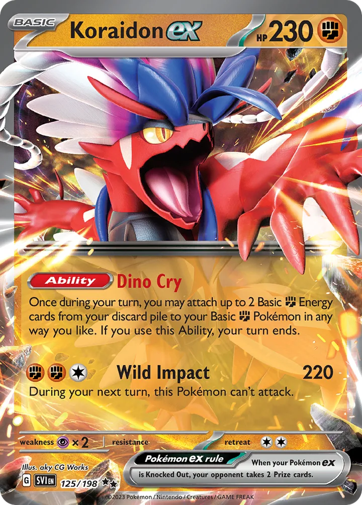 Koraidon ex, Scarlet & Violet 125/198