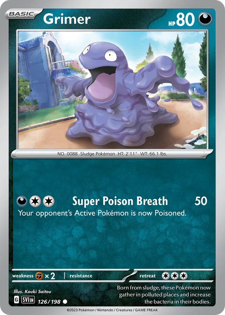 Grimer, Scarlet & Violet 126/198