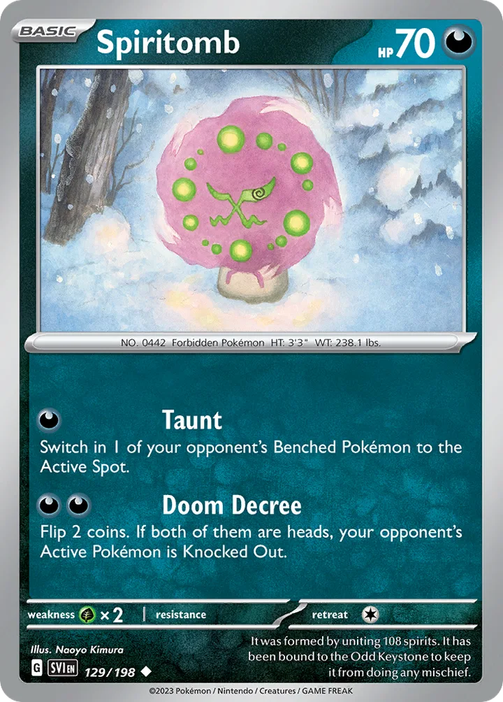 Spiritomb, Scarlet & Violet 129/198