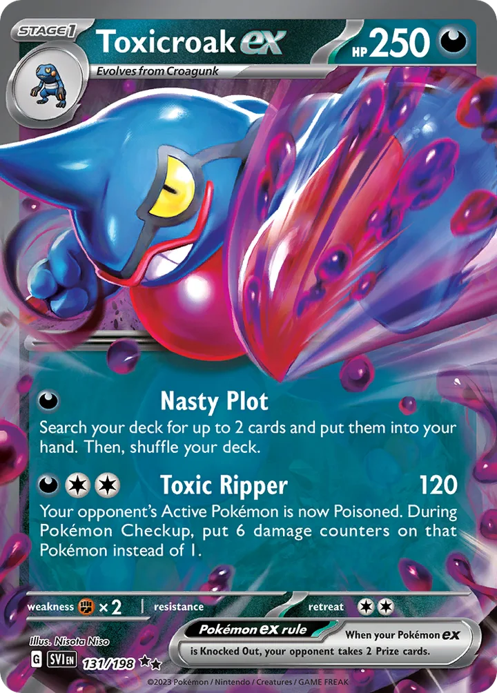 Toxicroak ex, Scarlet & Violet 131/198