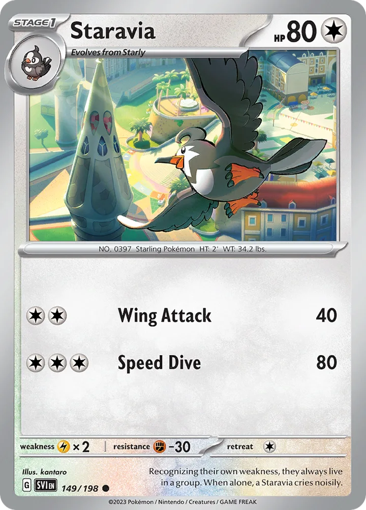 Staravia, Scarlet & Violet 149/198