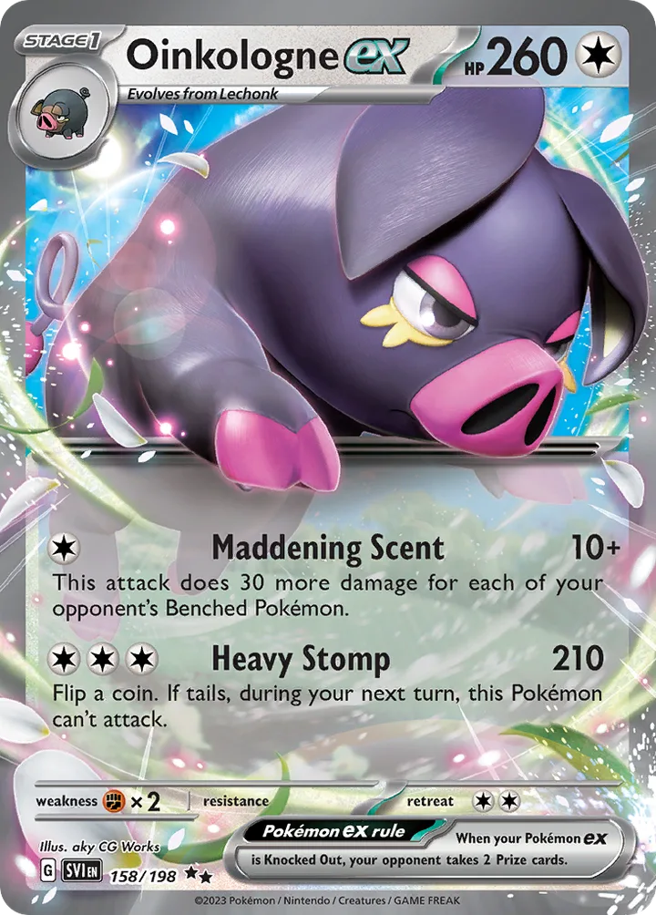 Oinkologne ex, Scarlet & Violet 158/198