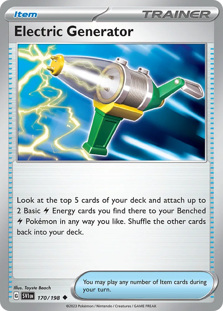 Electric Generator, Scarlet & Violet 170/198